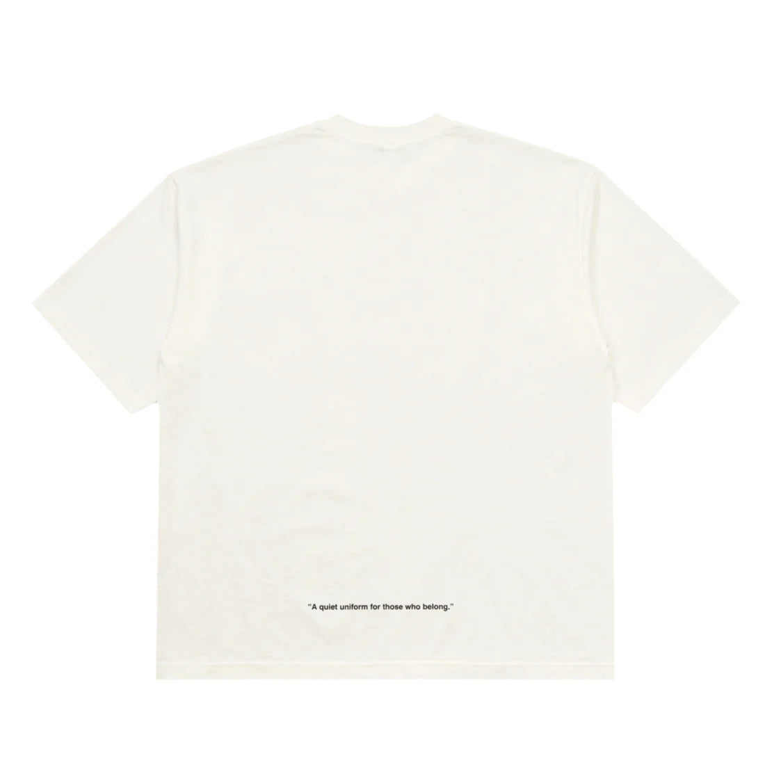 uniquele CREW NECK T-SHIRT ST2003 OFF WHITE