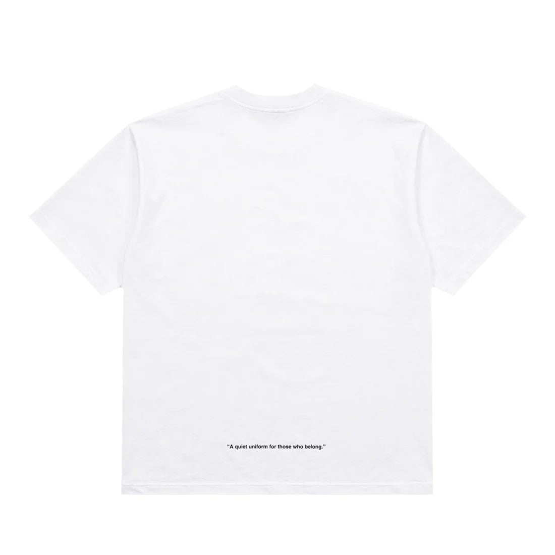 uniquele CREW NECK T-SHIRT ST2003 WHITE / BLACK
