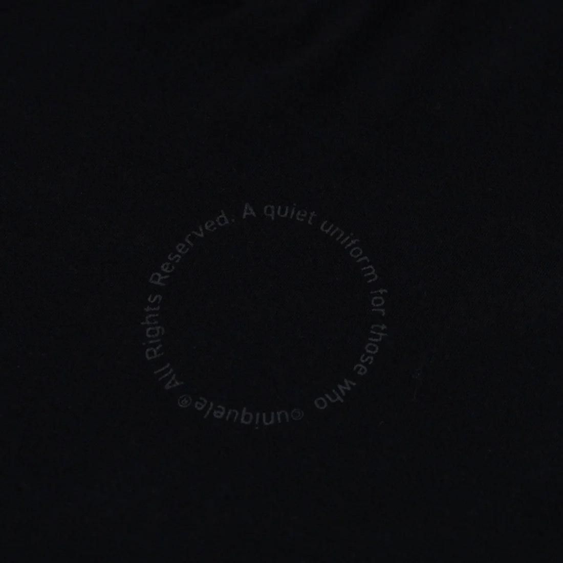 uniquele LONG SLEEVE CREW NECK T-SHIRT LS2003 BLACK / BLACK