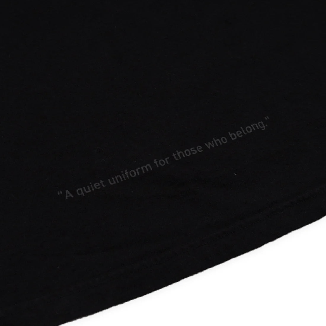 uniquele LONG SLEEVE CREW NECK T-SHIRT LS2003 BLACK / BLACK