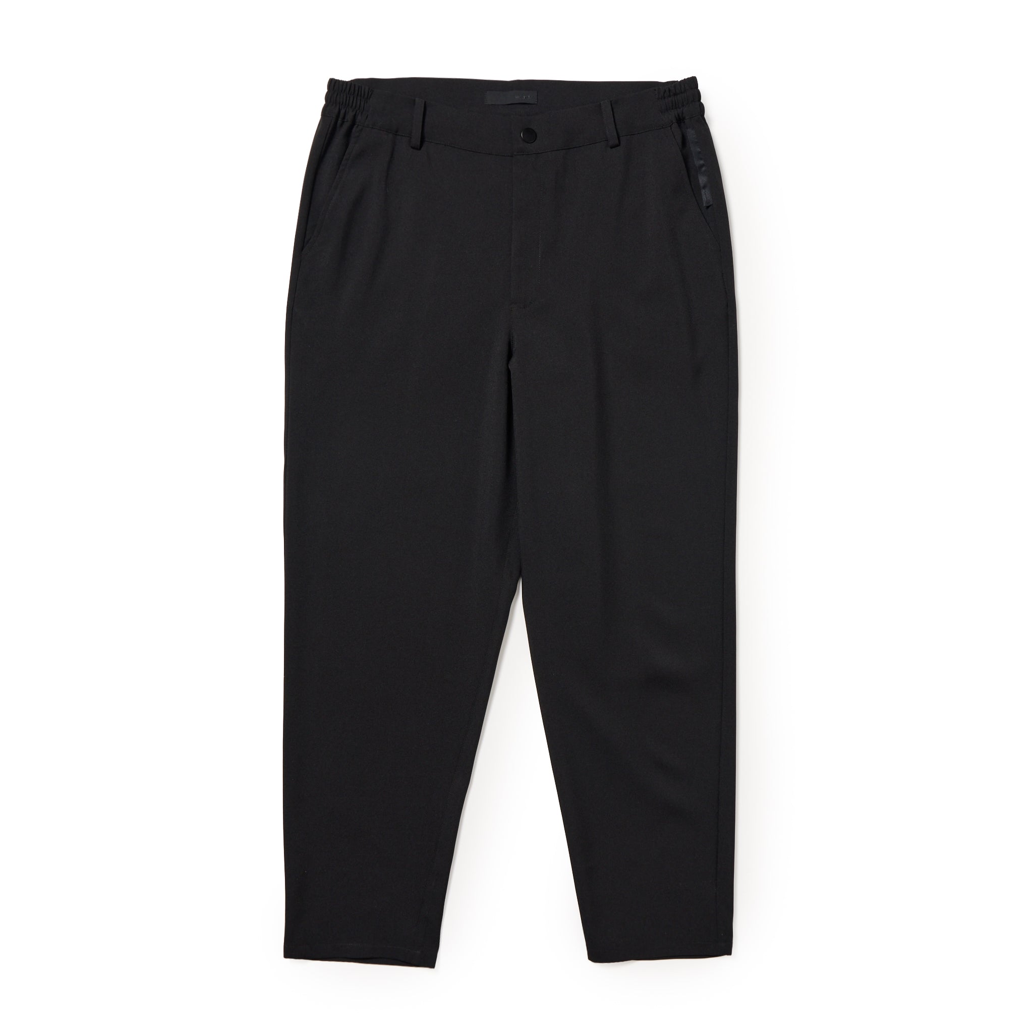wide tapered pants black PT1001