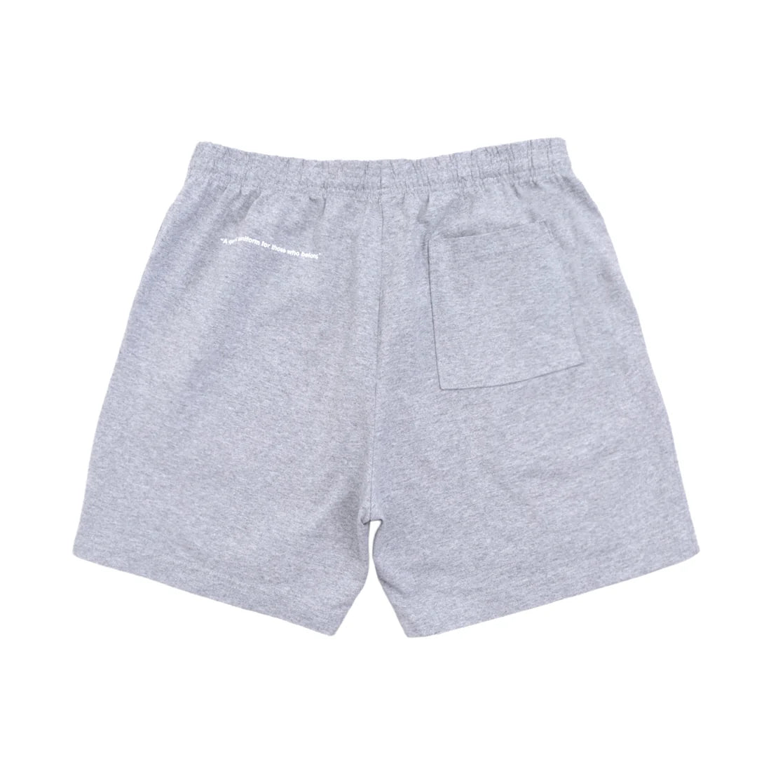 uniquele HEAVY JERSEY SWEAT SHORT SP2002 ASH GREY / WHITE