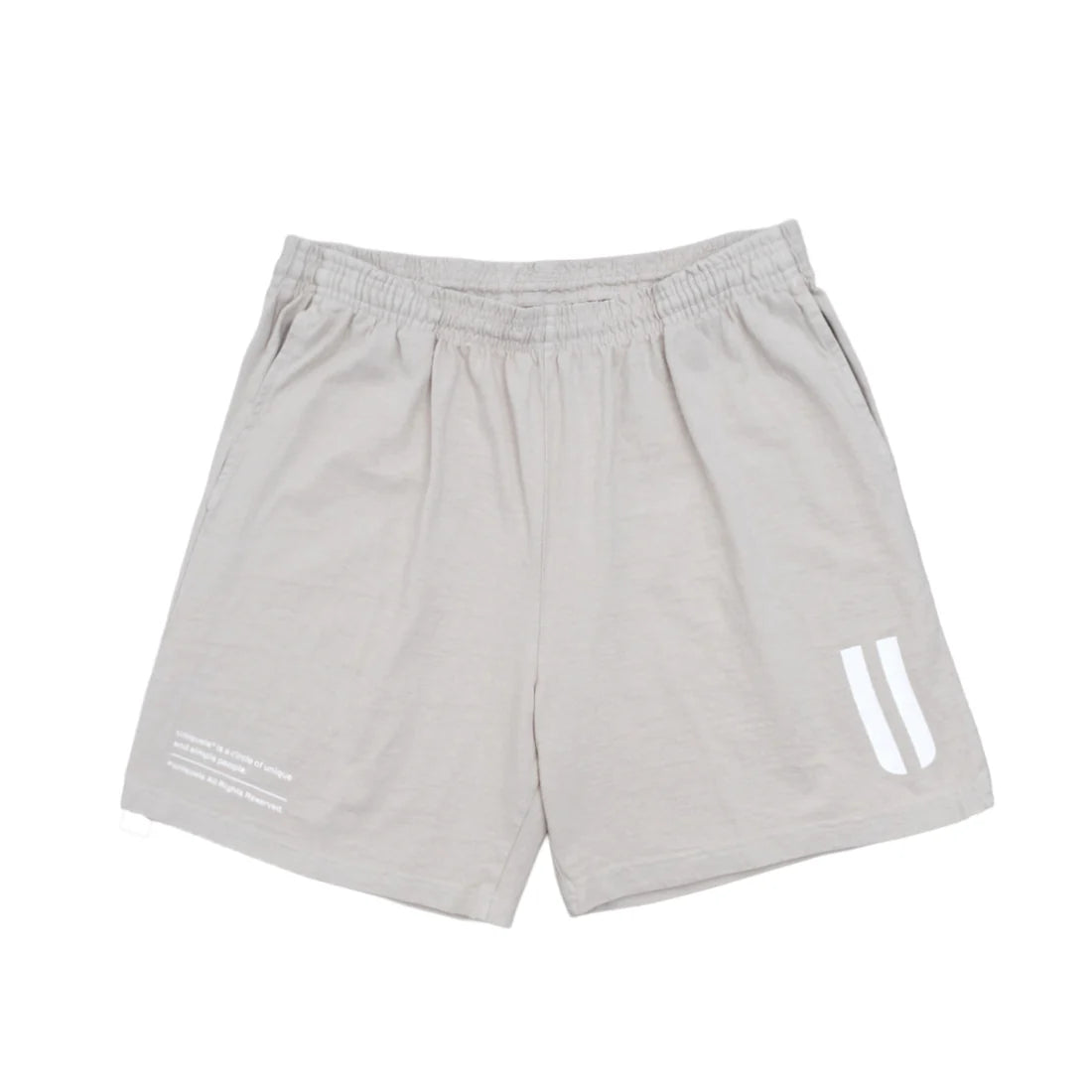 uniquele HEAVY JERSEY SWEAT SHORT SP2002 CEMENT