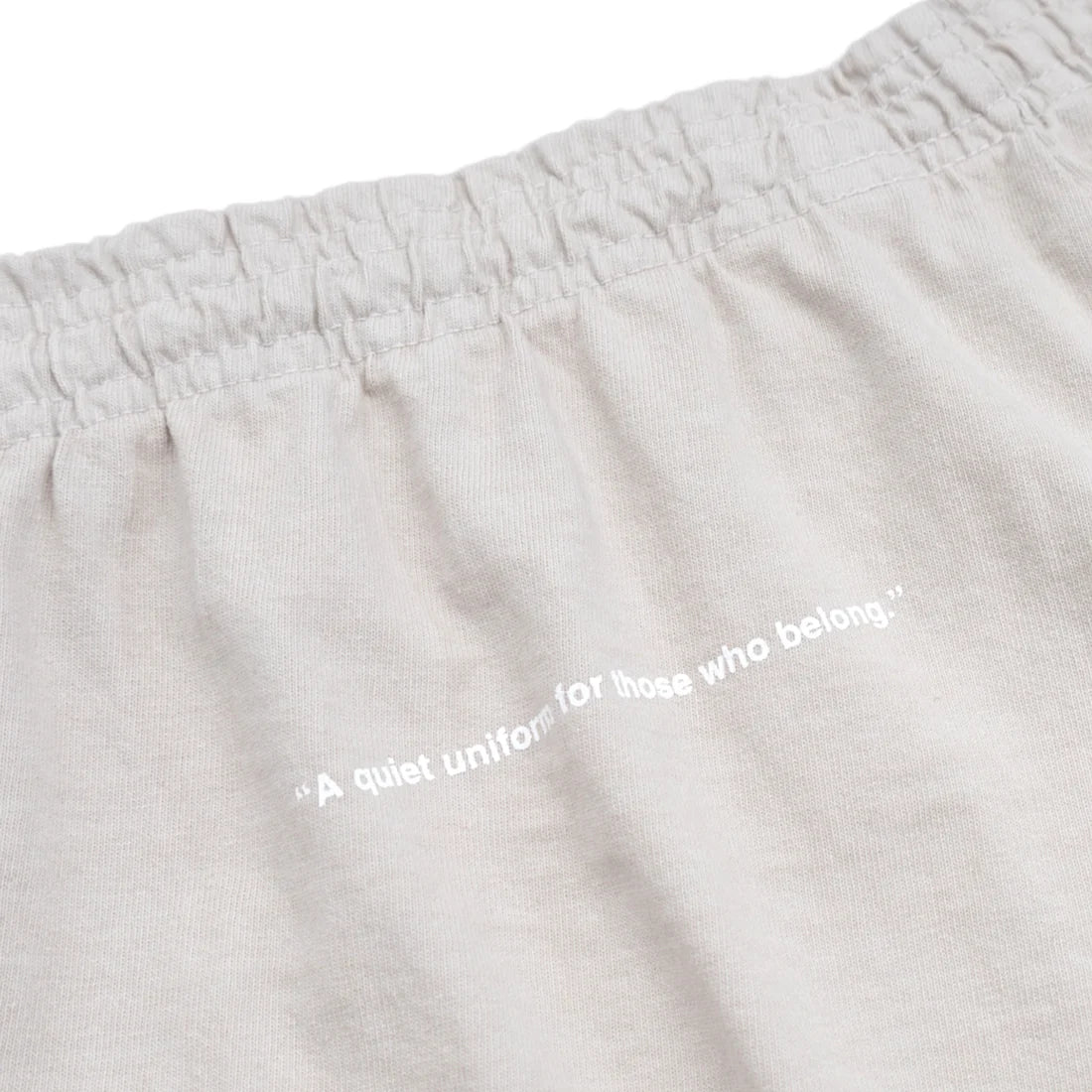 uniquele HEAVY JERSEY SWEAT SHORT SP2002 CEMENT