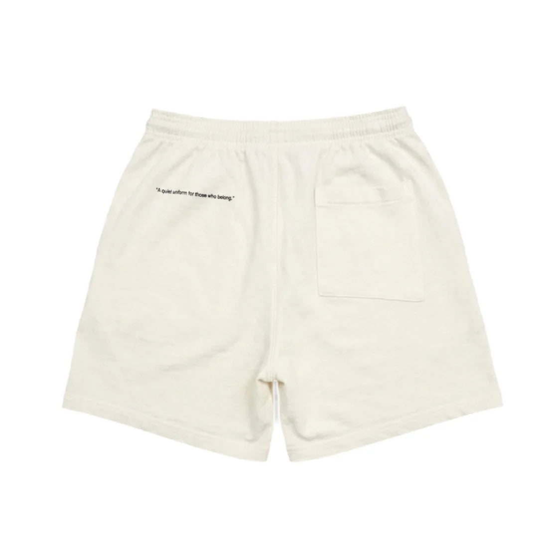 uniquele HEAVY JERSEY SWEAT SHORT SP2002 OFF WHITE / BLACK