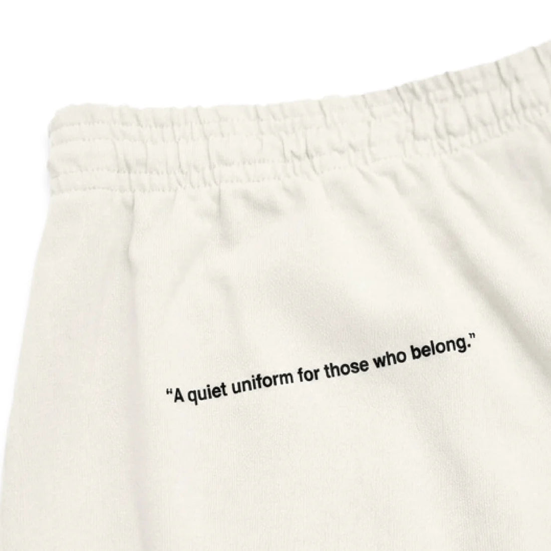 uniquele HEAVY JERSEY SWEAT SHORT SP2002 OFF WHITE / BLACK
