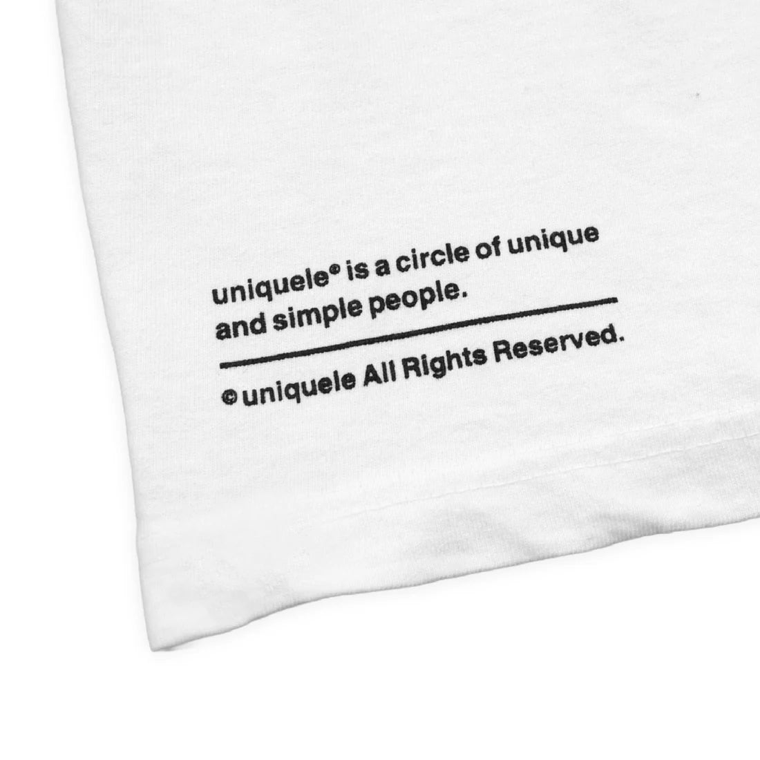 uniquele HEAVY JERSEY SWEAT SHORT SP2002 WHITE / BLACK