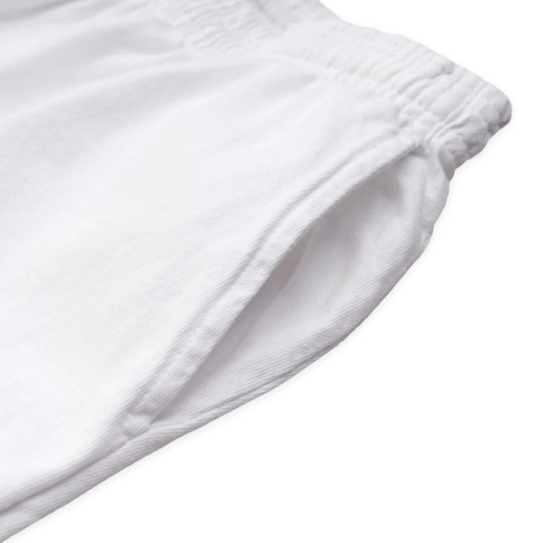 uniquele HEAVY JERSEY SWEAT SHORT SP2002 WHITE / BLACK