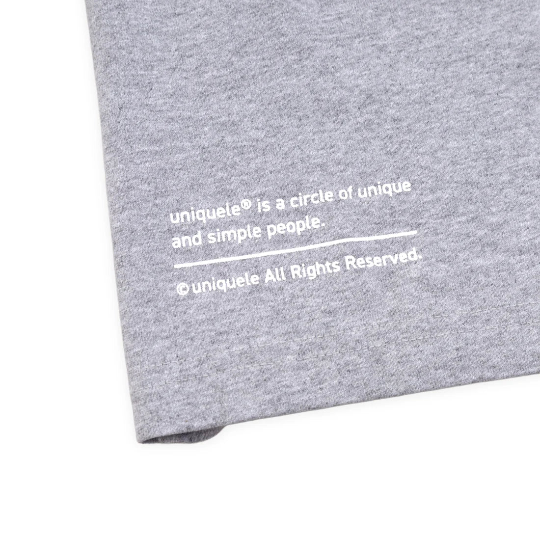 uniquele HEAVY JERSEY SWEAT SHORT SP2003 GREY / WHITE