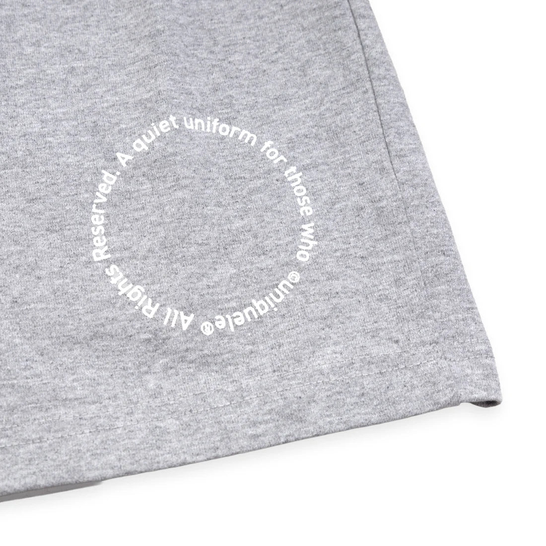 uniquele HEAVY JERSEY SWEAT SHORT SP2003 GREY / WHITE