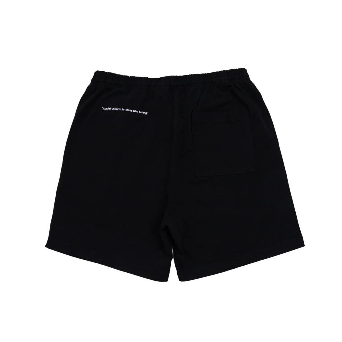 uniquele HEAVY JERSEY SWEAT SHORT SP2003 BLACK / WHITE