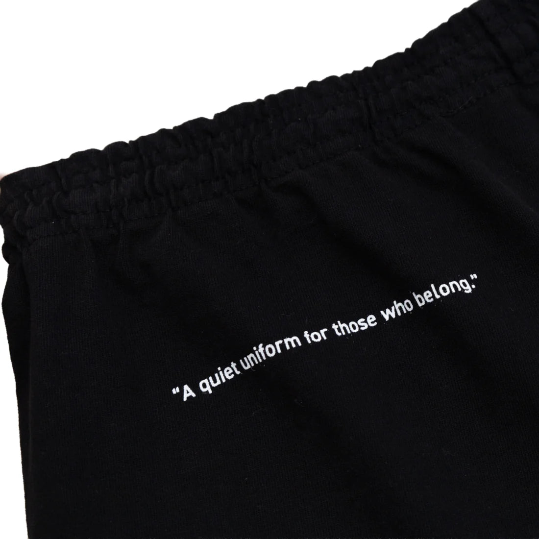 uniquele HEAVY JERSEY SWEAT SHORT SP2003 BLACK / WHITE