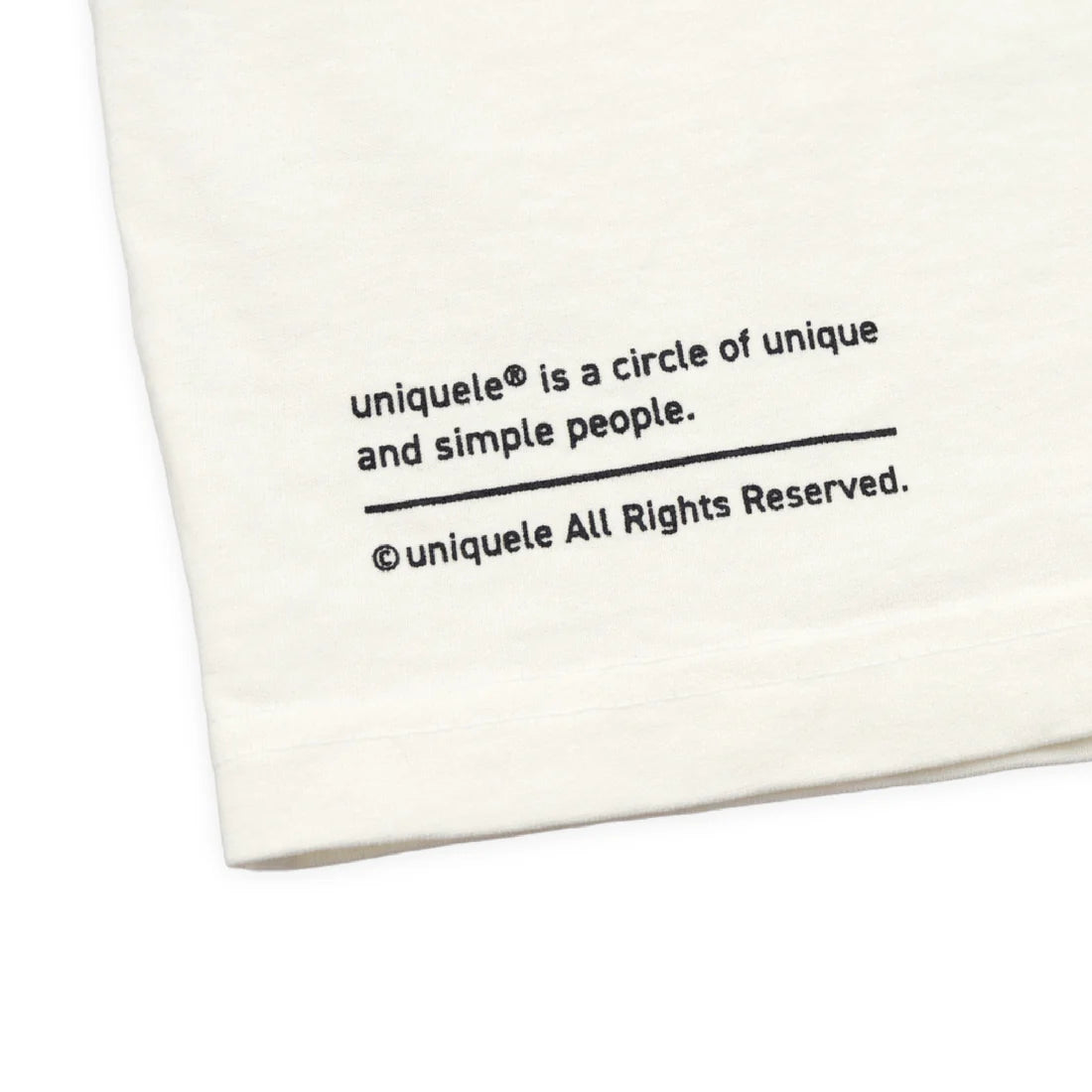 uniquele HEAVY JERSEY SWEAT SHORT SP2003 OFF WHITE / BLACK