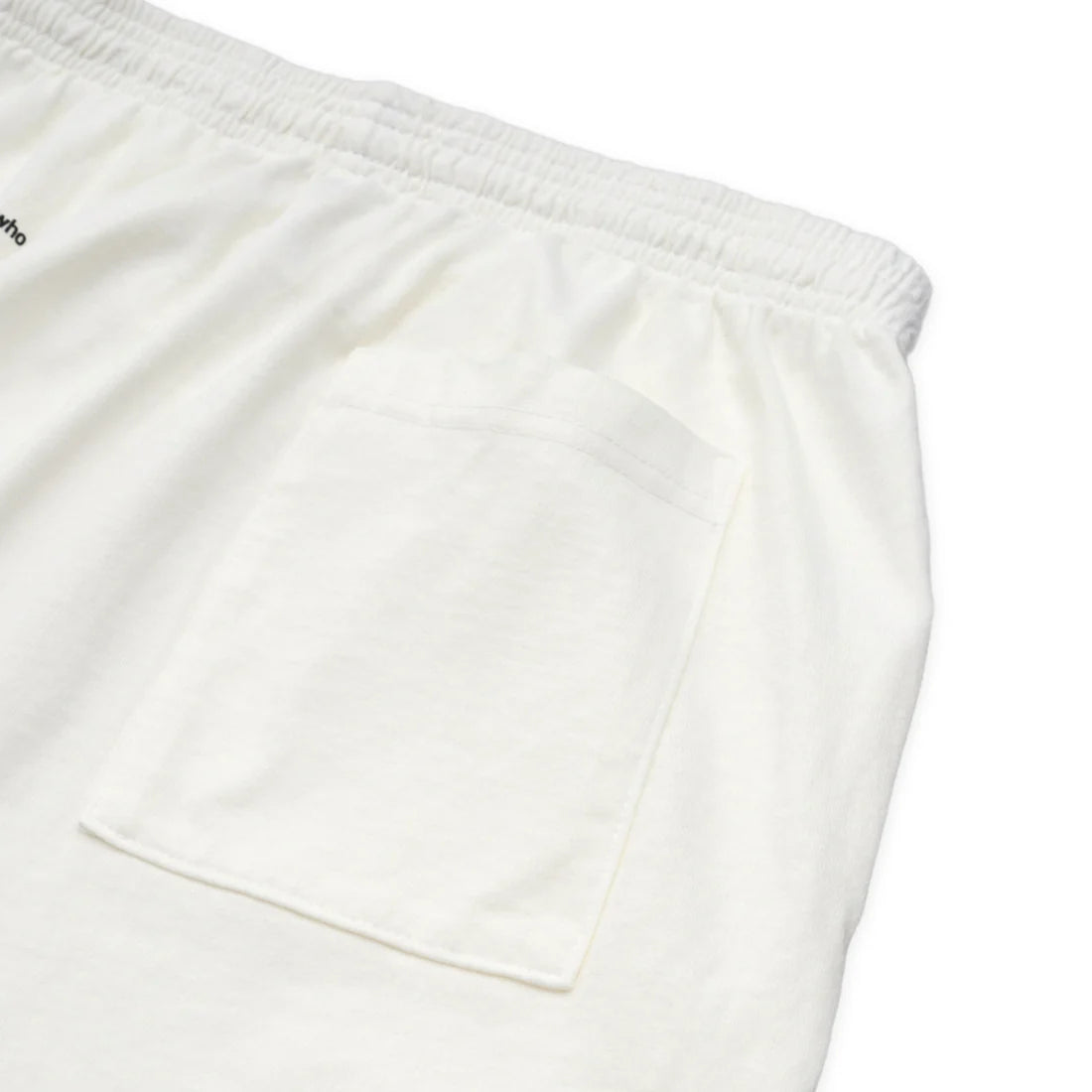 uniquele HEAVY JERSEY SWEAT SHORT SP2003 OFF WHITE / BLACK