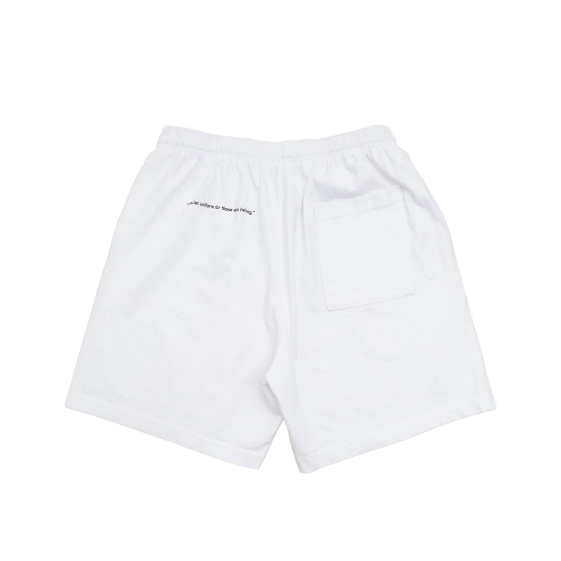 uniquele HEAVY JERSEY SWEAT SHORT SP2003 WHITE / BLACK