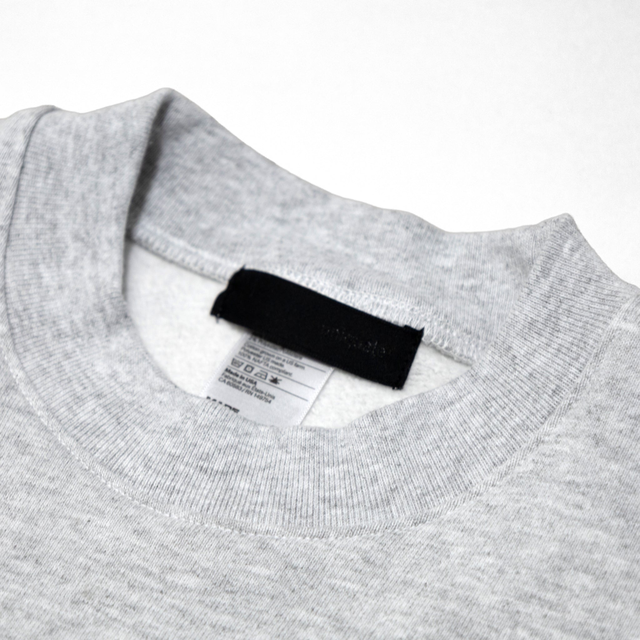 uniquele HEAVY FLEECE CREWNECK SWEAT クルーネック スウェット SW2001 ASH GREY アッシュグレー