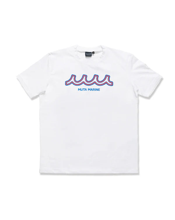NEON WAVE ストレッチTシャツ WHITE