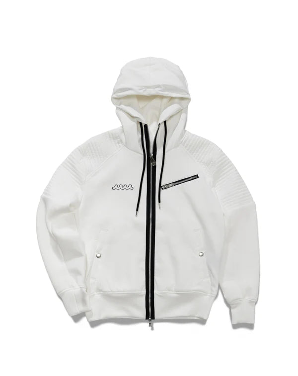 muta MARINE ACANTHUS × muta MARINE Double-knit Biker parka