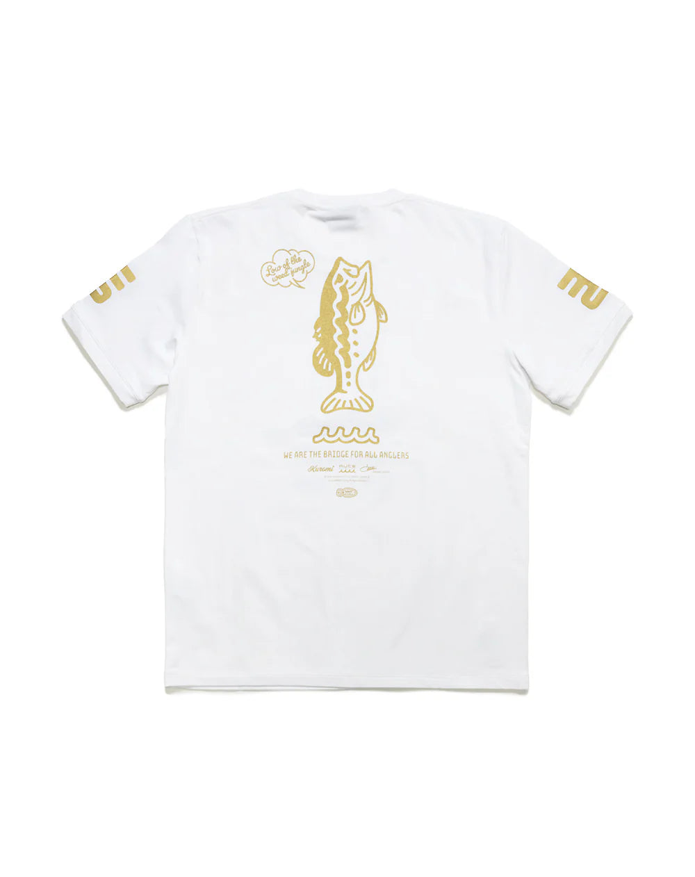 Kuromi × muta MARINE Fishing ストレッチTシャツ WHITE