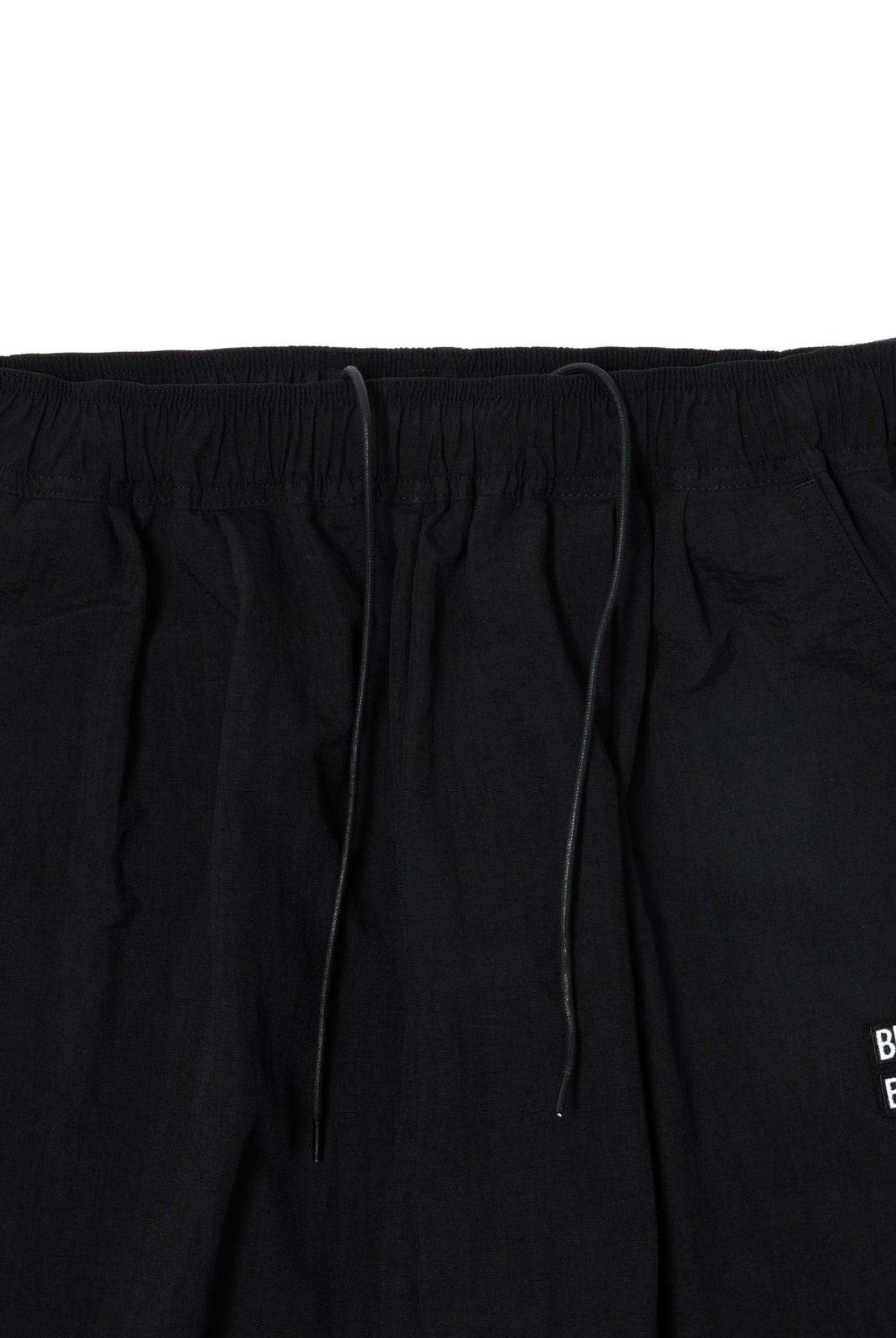NYLON STANDARD PANTS B090 B091 ロングパンツ 特殊素材 撥水 軽量 コットンライク セットアップ / BLACK