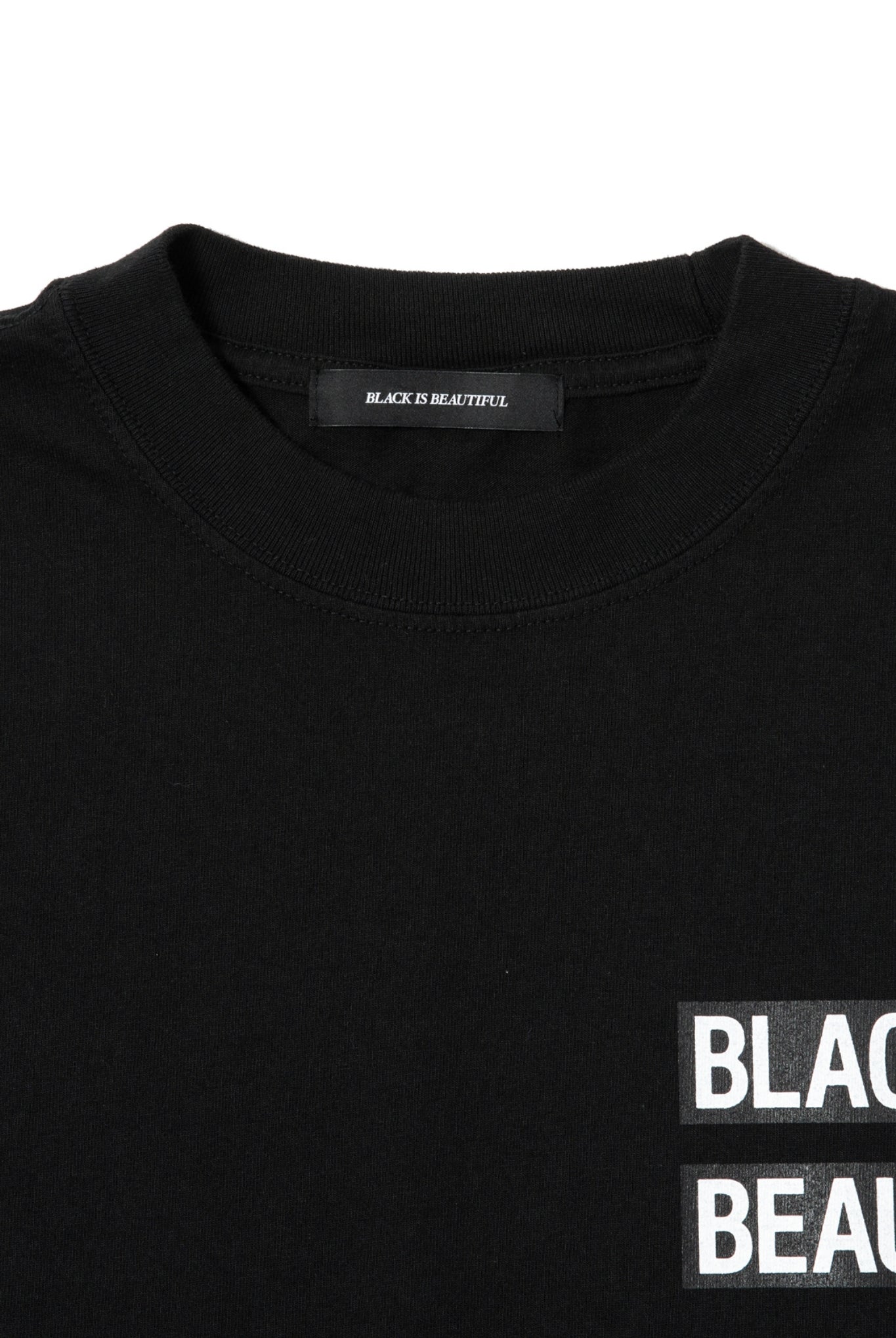 GARMENT DYE DROP SHOULDER B107 Tシャツ ショート丈 7.5オンス 厚手 オーバーサイズ / BLACK