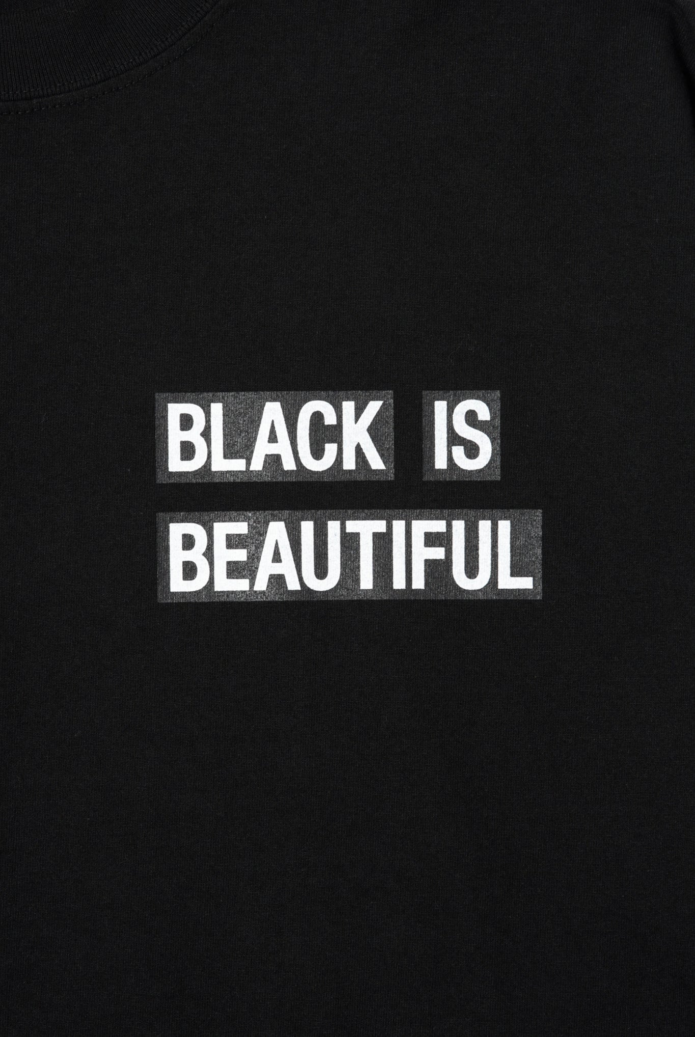 GARMENT DYE DROP SHOULDER B107 Tシャツ ショート丈 7.5オンス 厚手 オーバーサイズ / BLACK