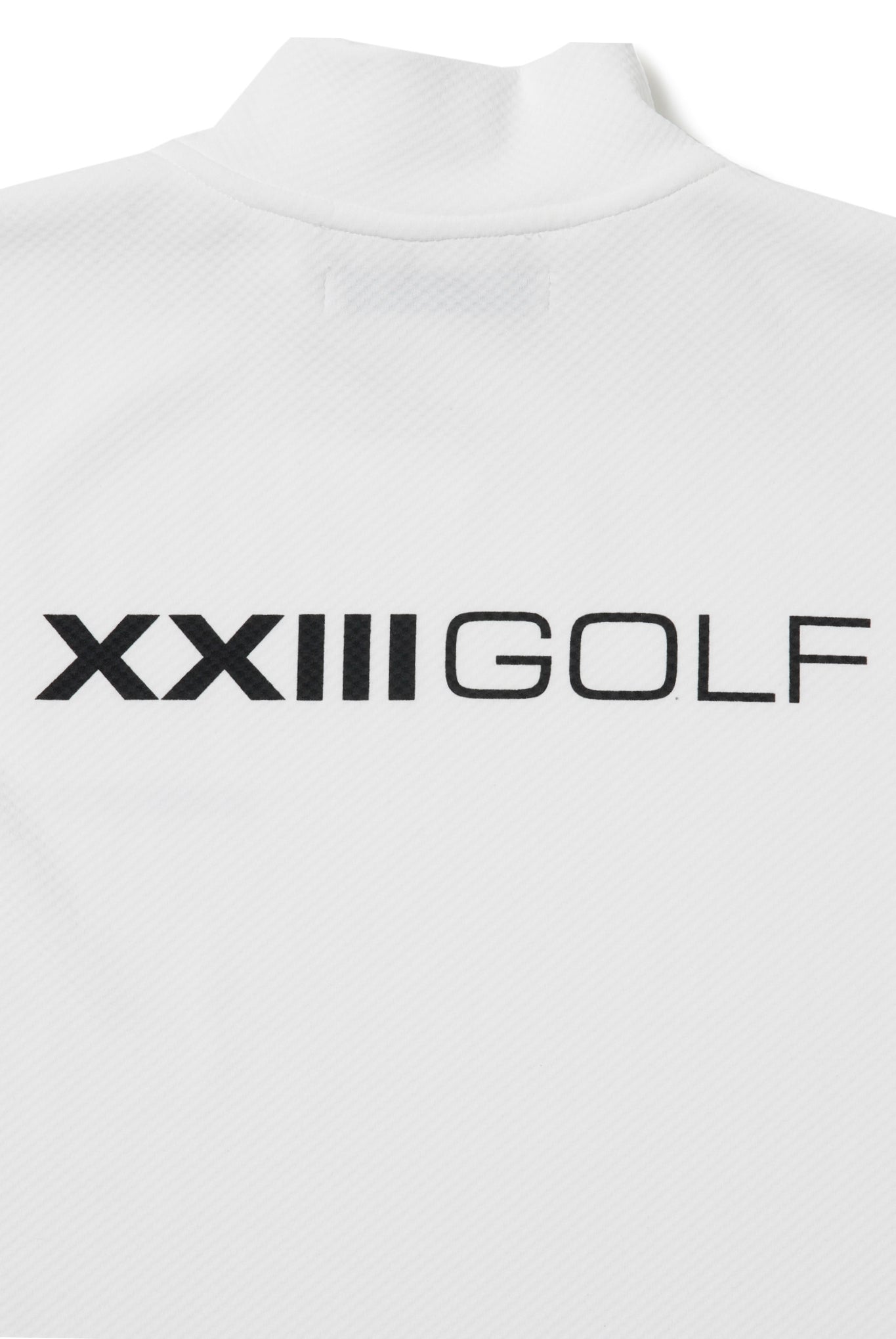 LOGO HIGH NECK S/S TEE G043 モックネック Tシャツ COOLMAX 吸湿 速乾 伸縮 透けにくい 日本製 / WHITE