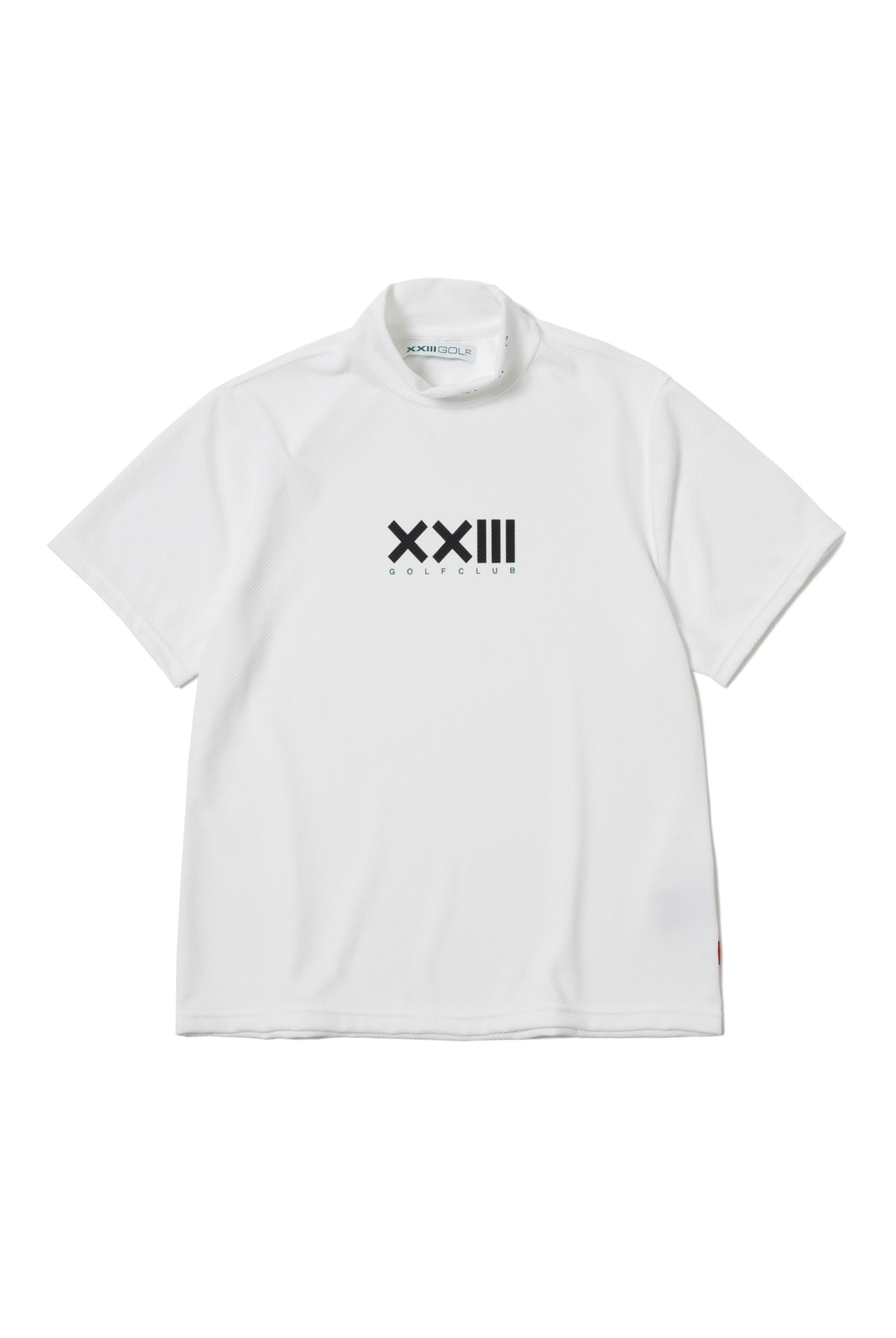 GOLF CLUB HIGH NECK S/S TEE G045 モックネック Tシャツ COOLMAX 吸湿 速乾 伸縮 透けにくい 日本製 / WHITE
