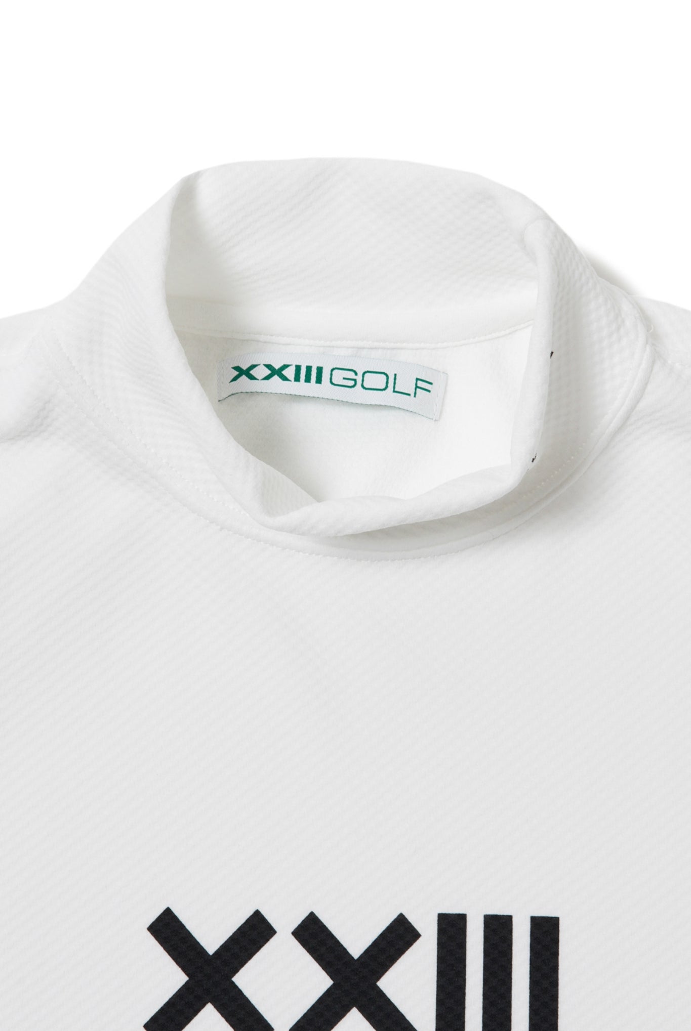 GOLF CLUB HIGH NECK S/S TEE G045 モックネック Tシャツ COOLMAX 吸湿 速乾 伸縮 透けにくい 日本製 / WHITE