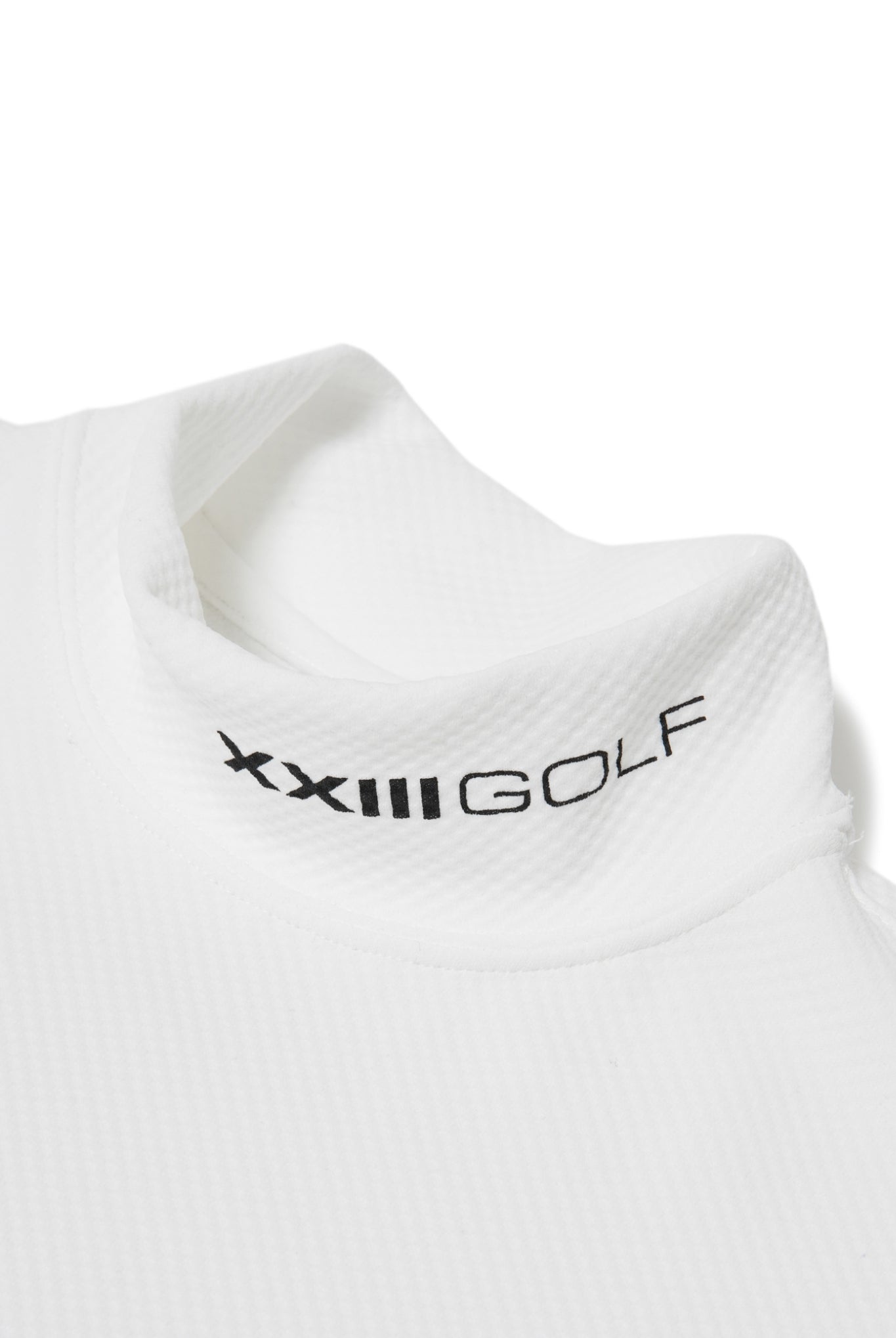 GOLF CLUB HIGH NECK S/S TEE G045 モックネック Tシャツ COOLMAX 吸湿 速乾 伸縮 透けにくい 日本製 / WHITE