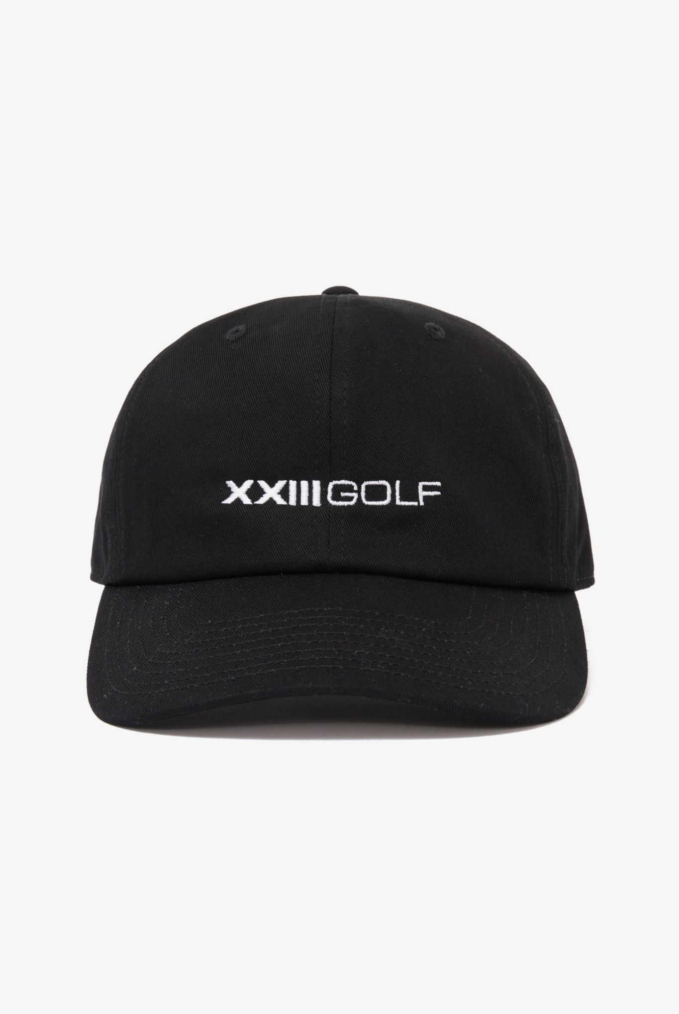 LOGO GOLF CAP G046 キャップ コットン100% サイズ調整可 / BLACK