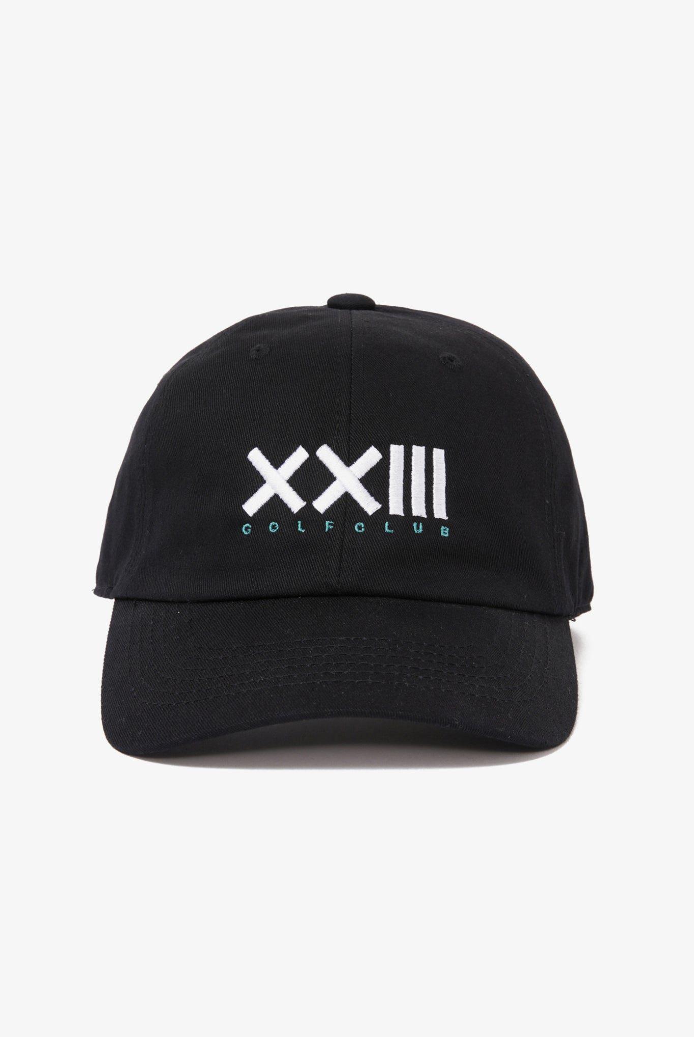 GOLF CLUB CAP G047 キャップ コットン100% サイズ調整可 / BLACK