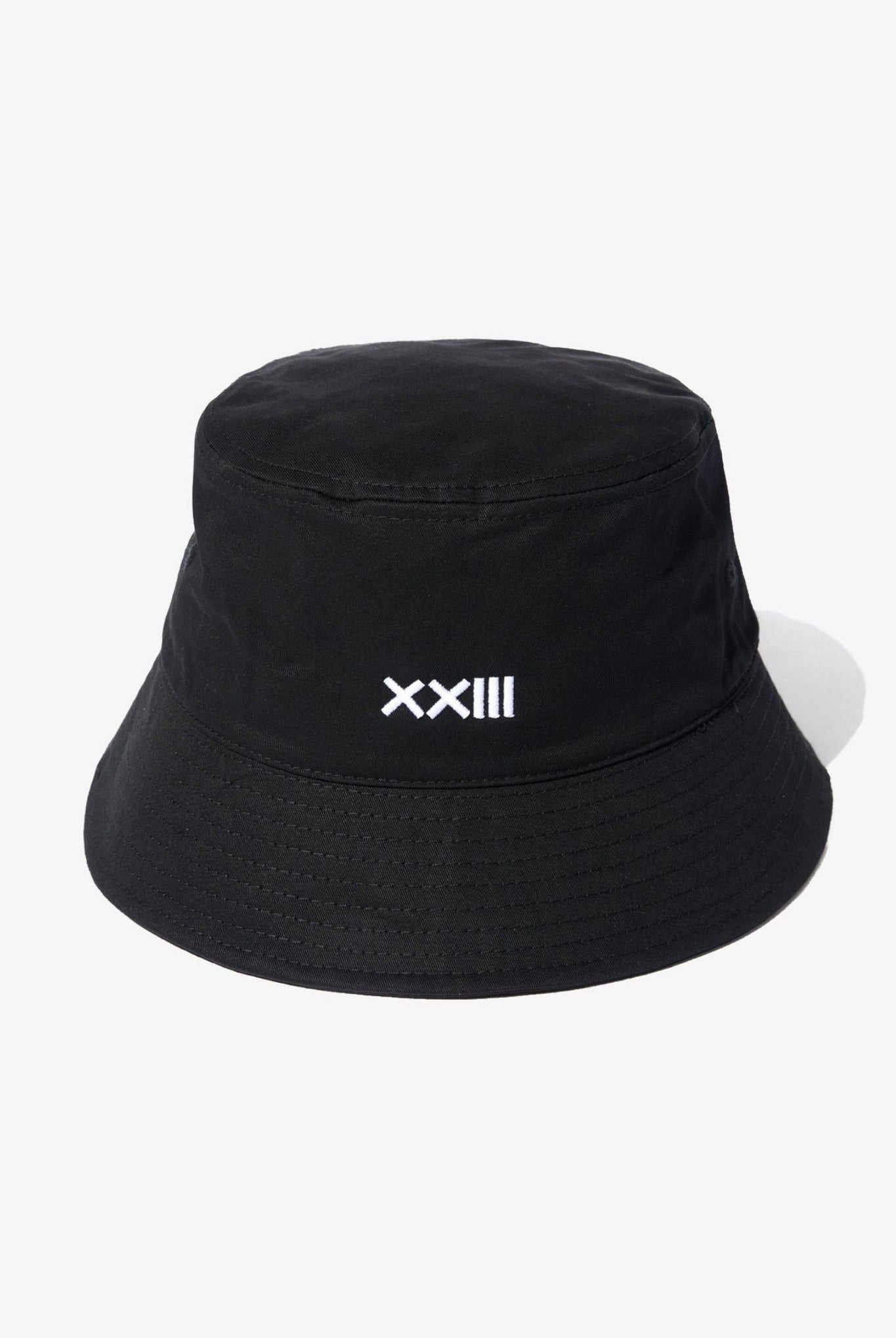 LOGO BUCKET HAT X214 バケットハット コットン 100% / BLACK