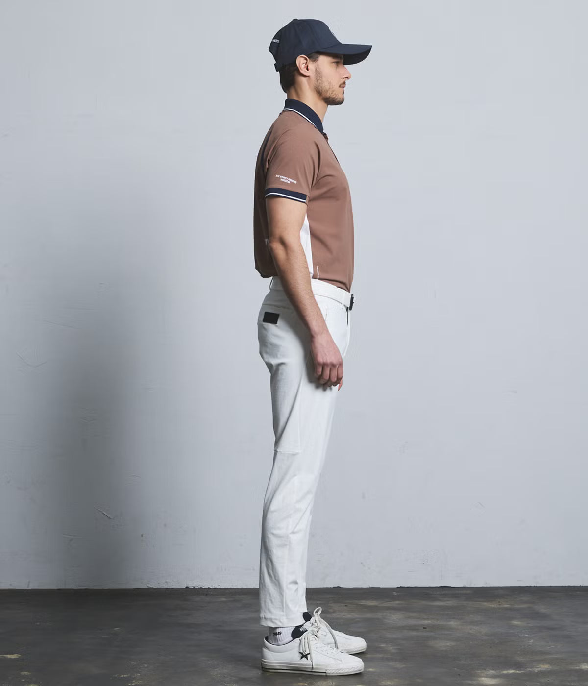 TFW49 LINE SLEEVE POLO WHITE