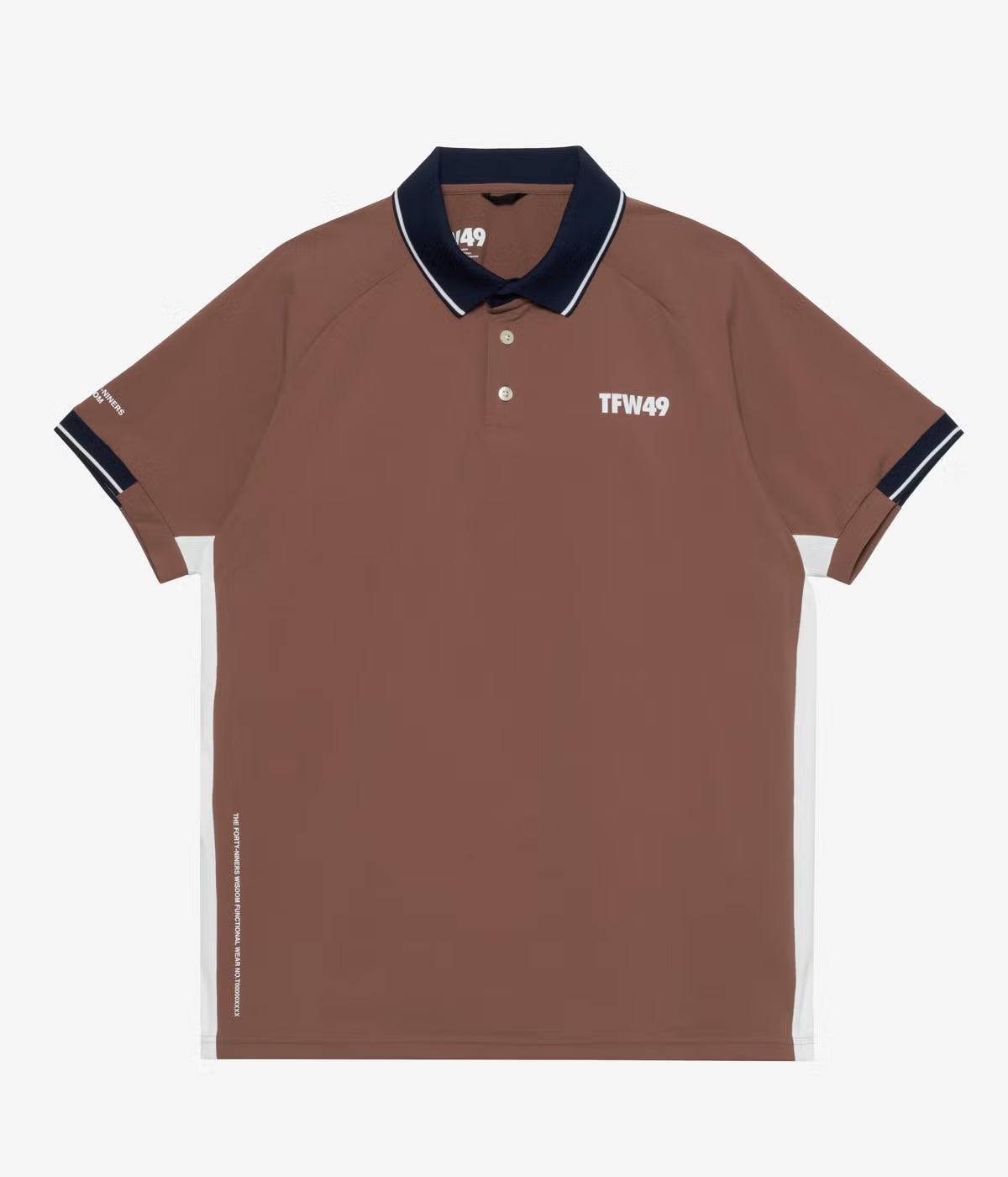 TFW49 LINE SLEEVE POLO BROWN
