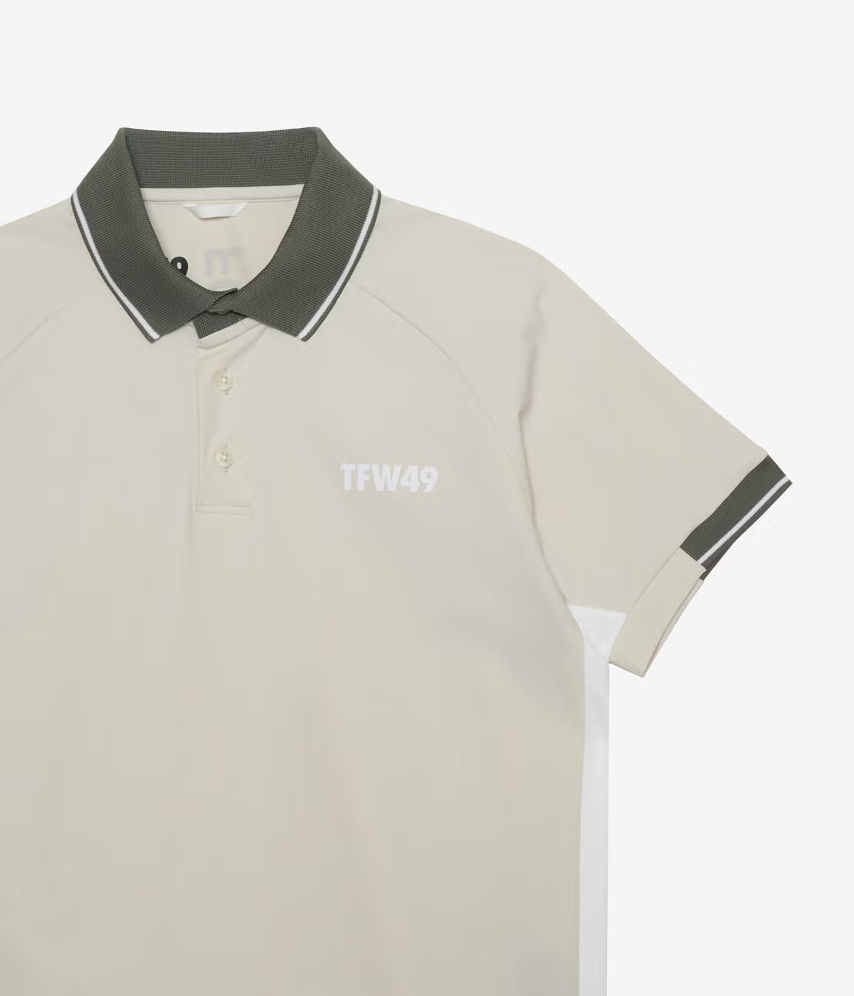TFW49 LINE SLEEVE POLO WHITE