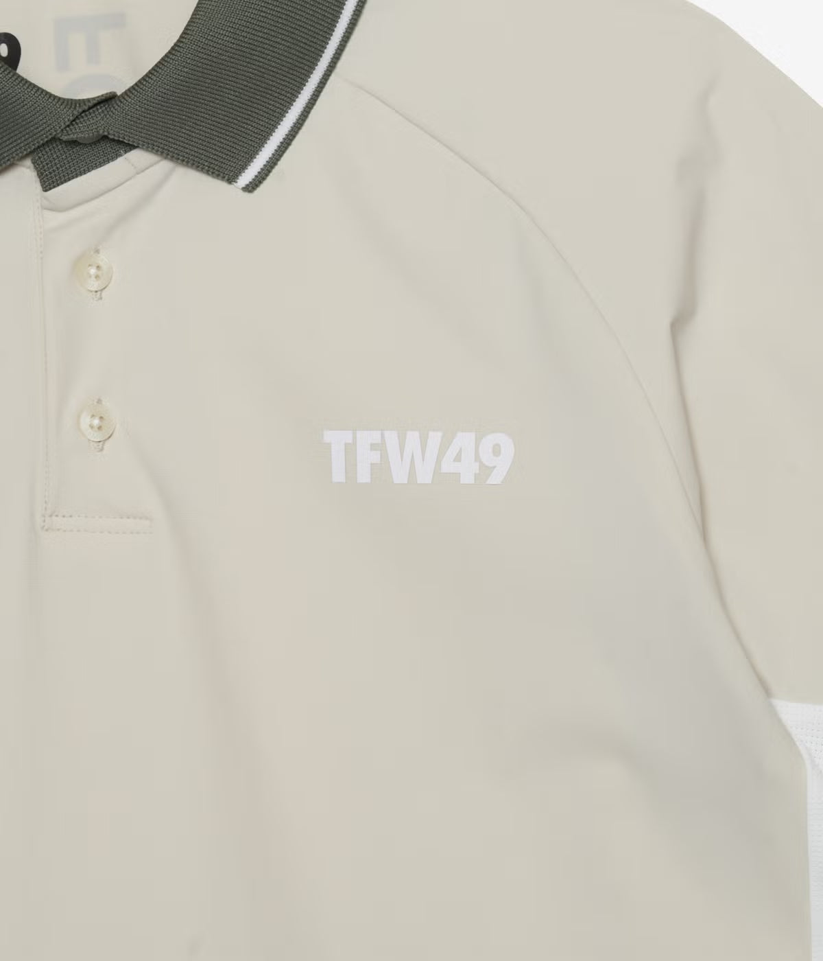 TFW49 LINE SLEEVE POLO WHITE