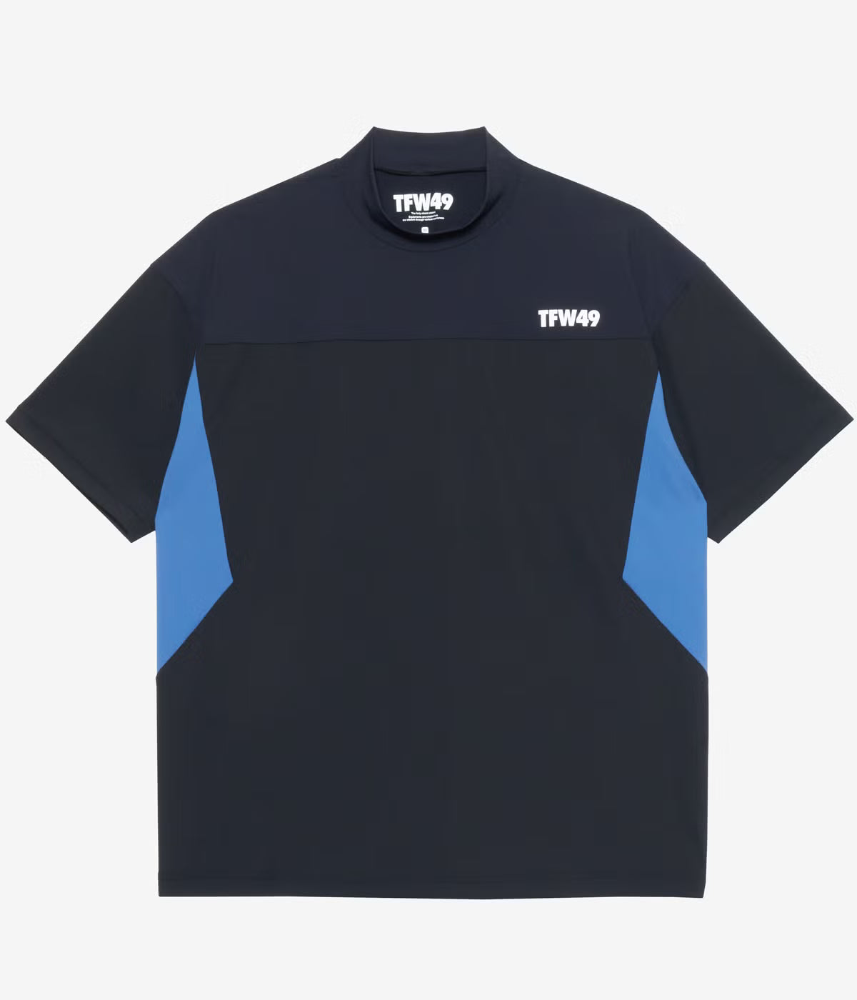 TFW49 WIDE SHORT SLEEVE MOCKNECK BLACK