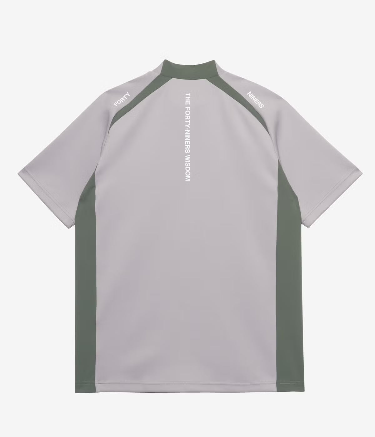 TFW49 SIDE PANEL SHORT SLEEVE MOCKNECK GREY