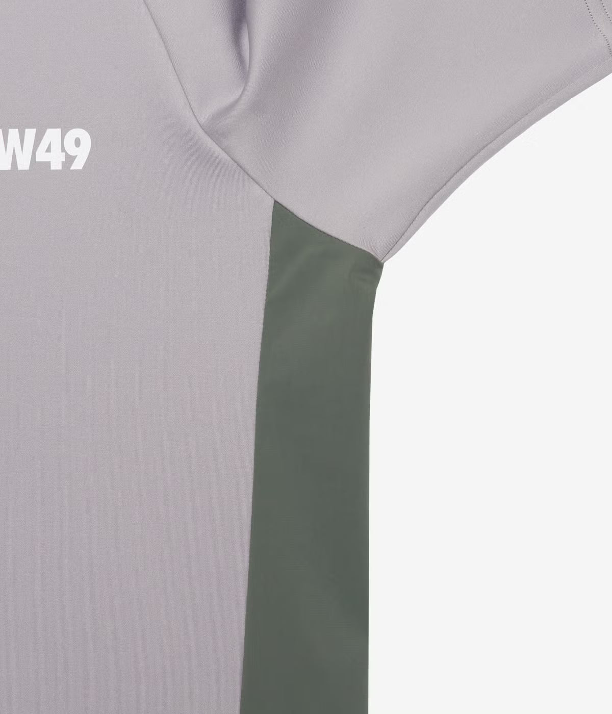 TFW49 SIDE PANEL SHORT SLEEVE MOCKNECK GREY