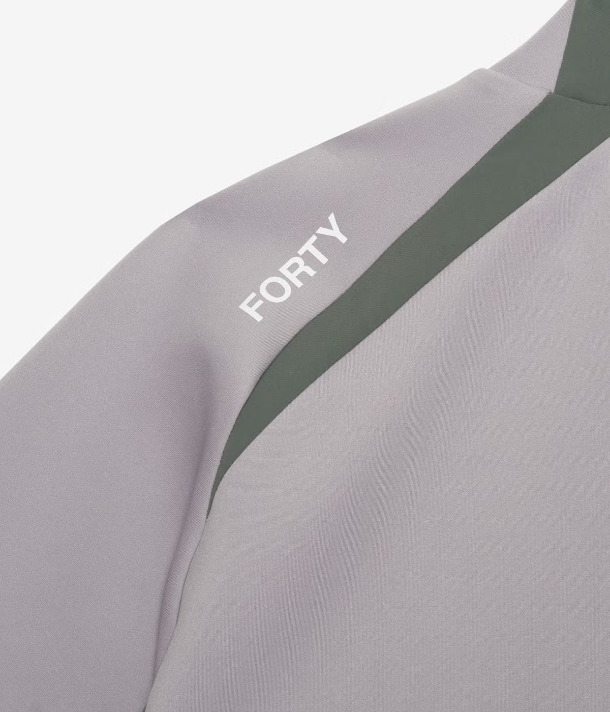 TFW49 SIDE PANEL SHORT SLEEVE MOCKNECK GREY