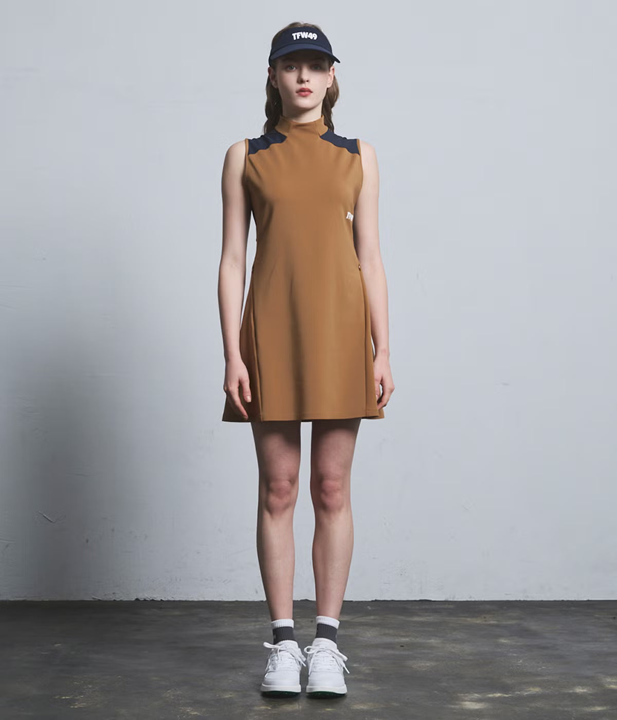 TFW49　SLEEVE LESS MOCKNECK ONE PIECE