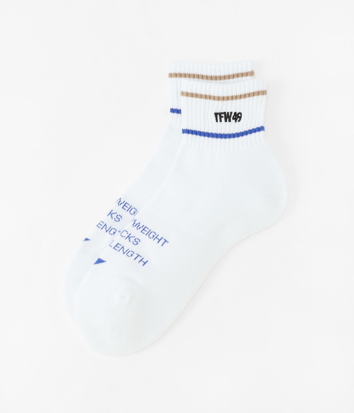 TFW49 ティーエフダブリュー SHORT SOX T132610010 WHxBEIGE