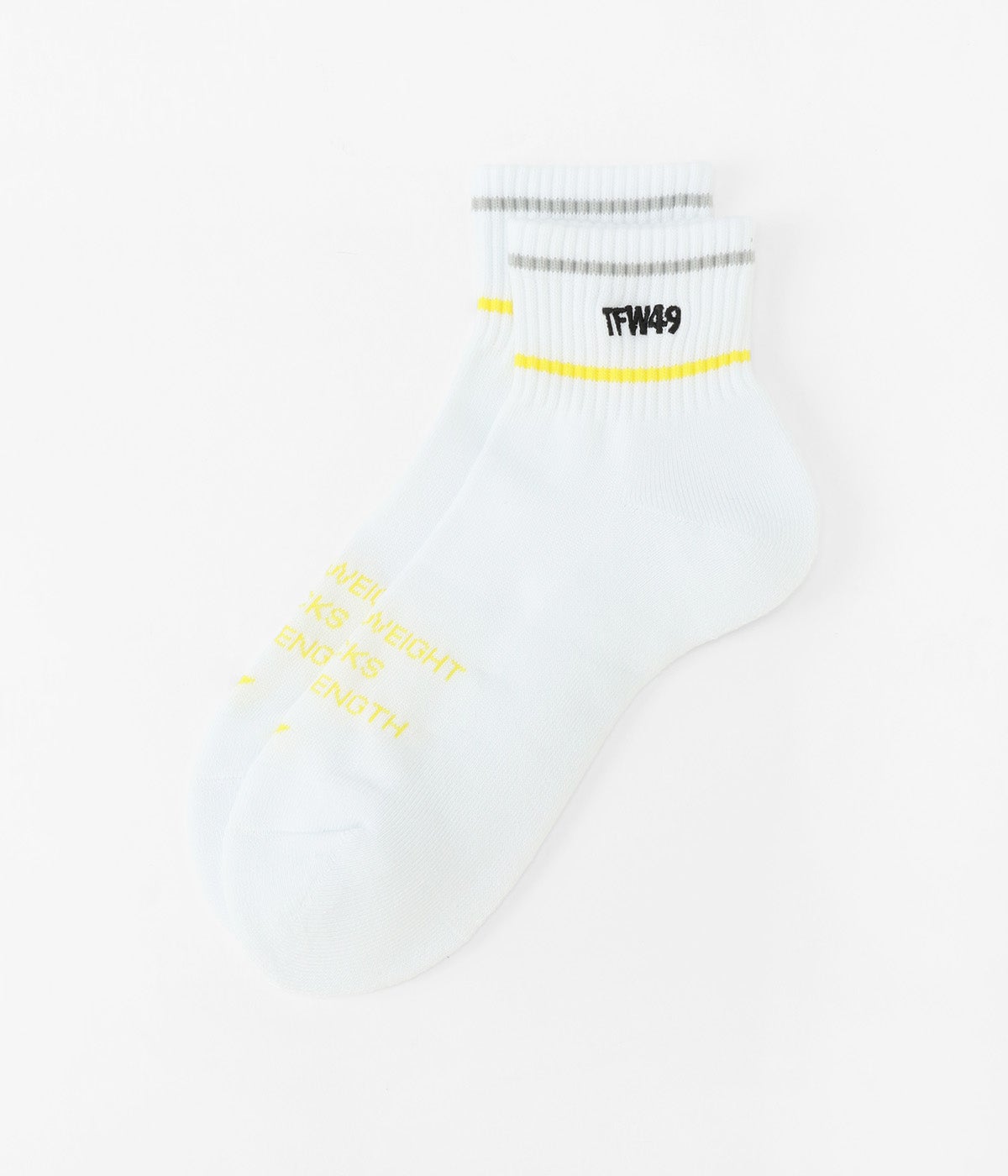 TFW49 ティーエフダブリュー SHORT SOX T132610010 WHTxYEL