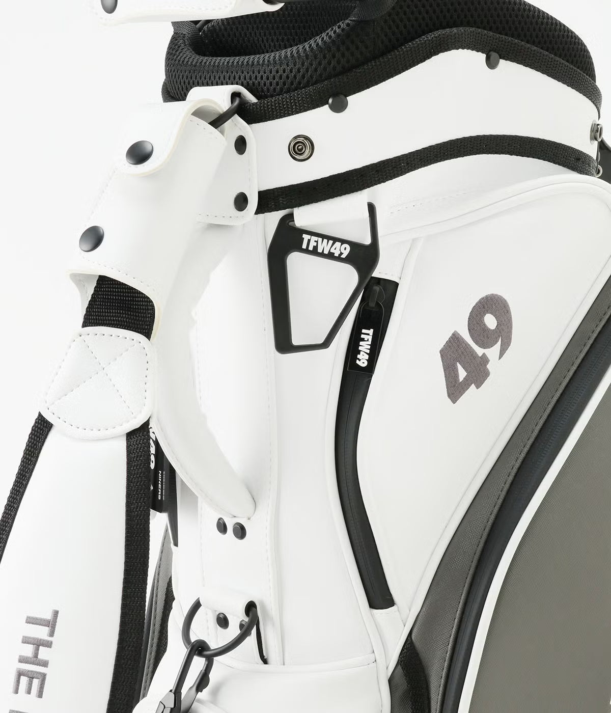 TFW49 LEATER CADDIE BAG BLKxGREIGE
