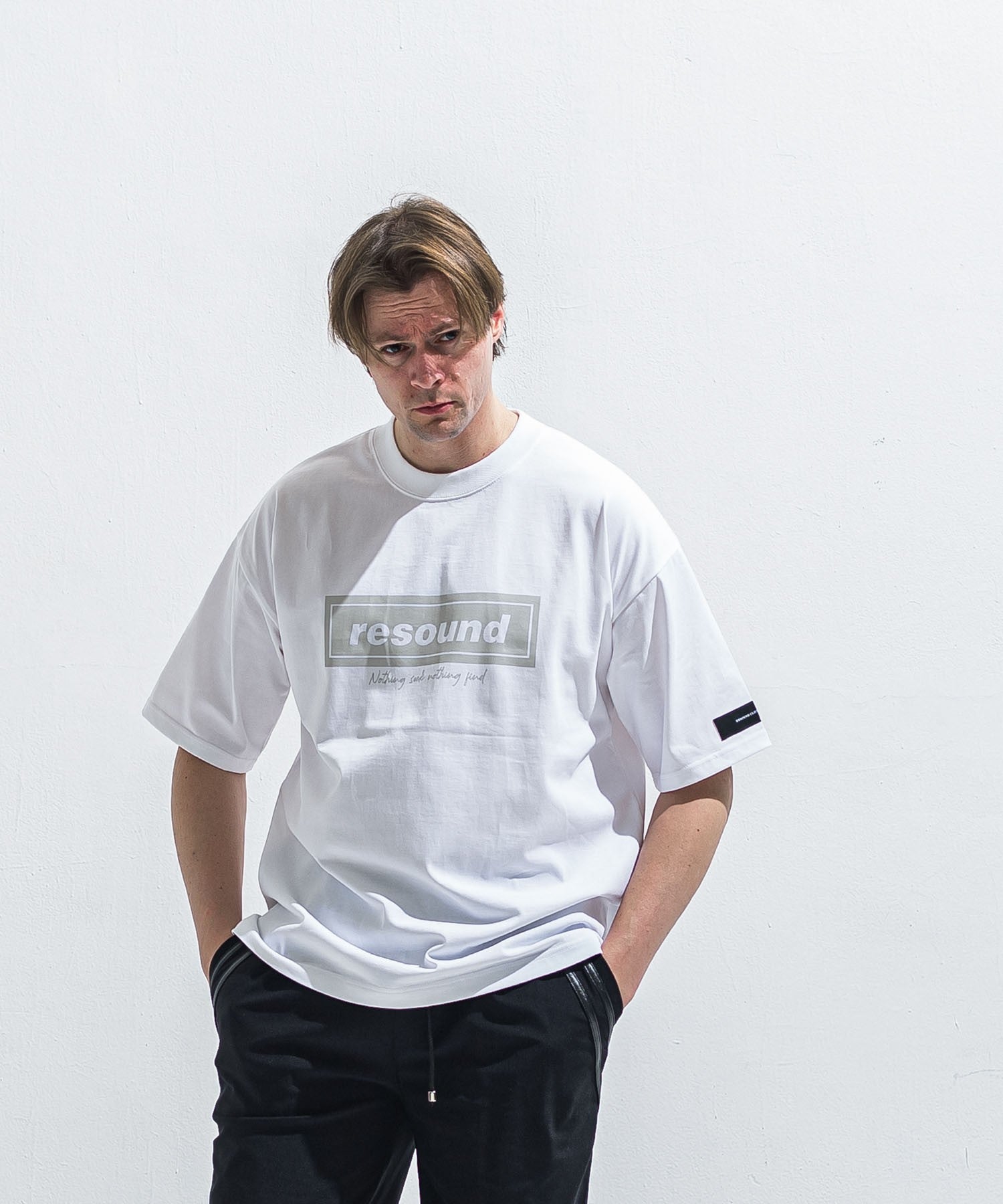 RESOUND CLOTHING リサウンドクロージング BOX OVER TEE RC40-T-007 WHGREY