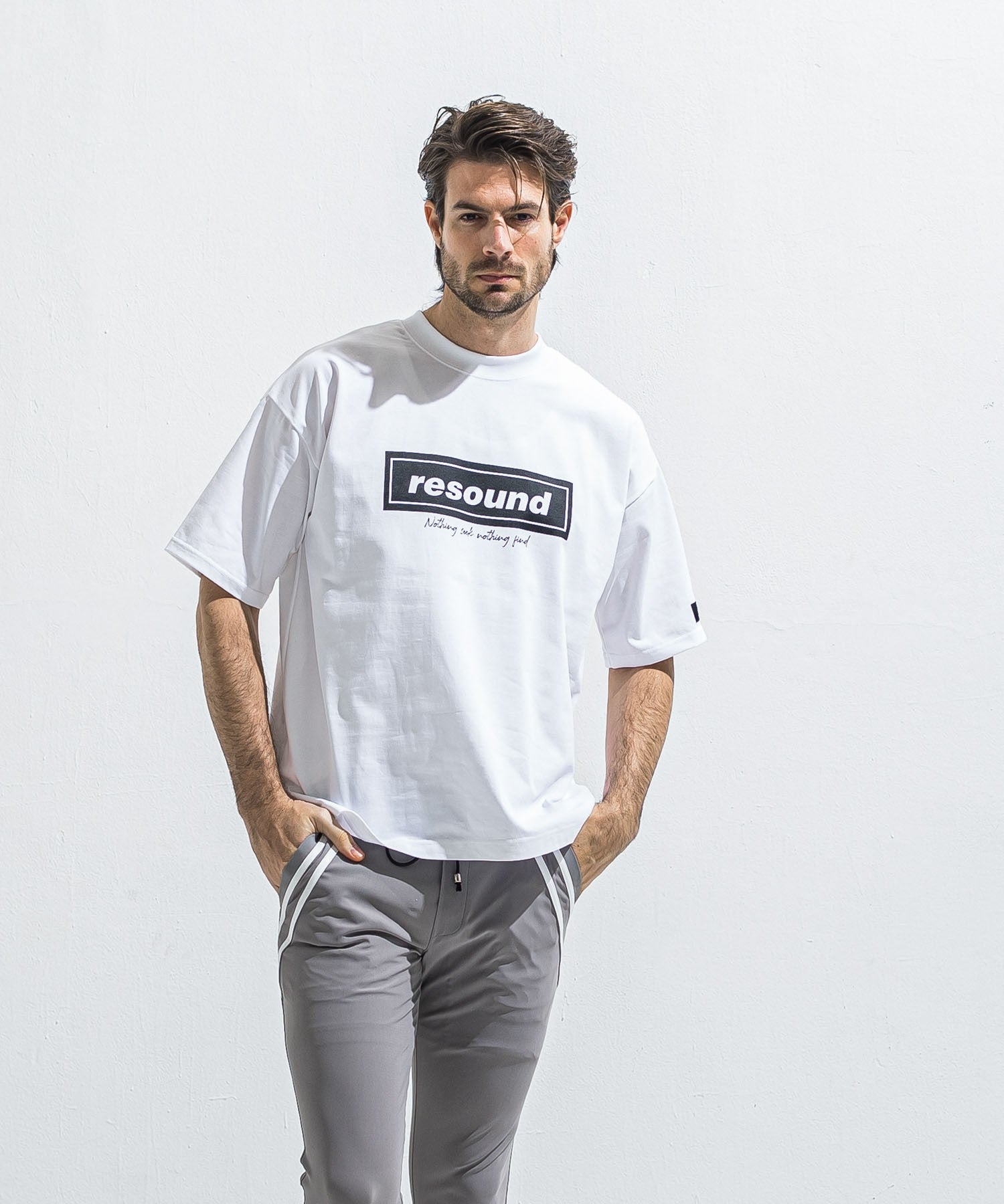 RESOUND CLOTHING リサウンドクロージング BOX OVER TEE RC40-T-007 WHBK