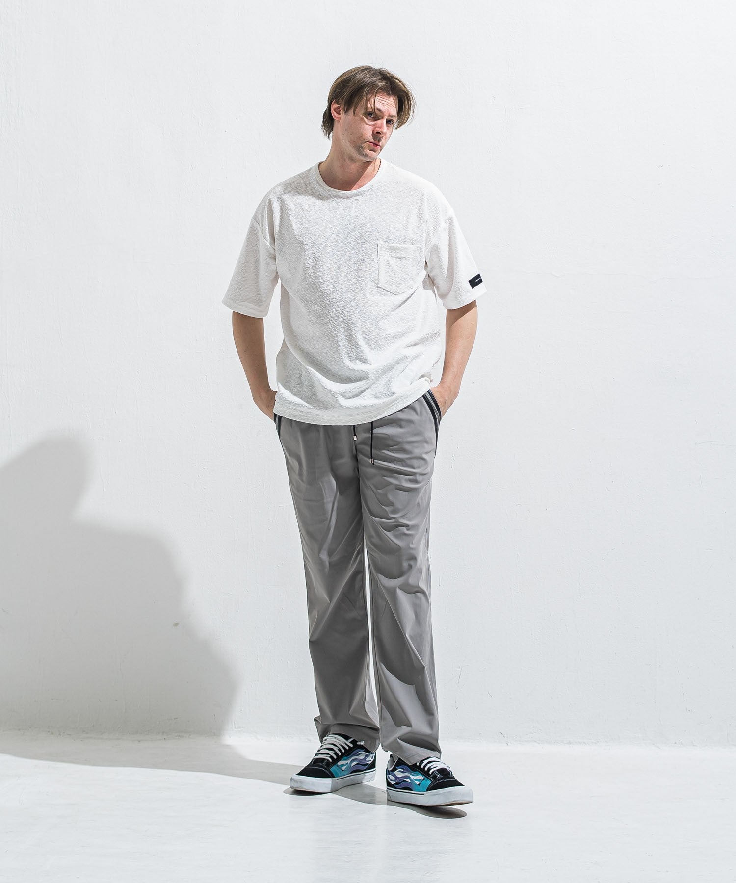 RESOUND CLOTHING リサウンドクロージング PILE OVER TEE RC40-T-002 WHITE