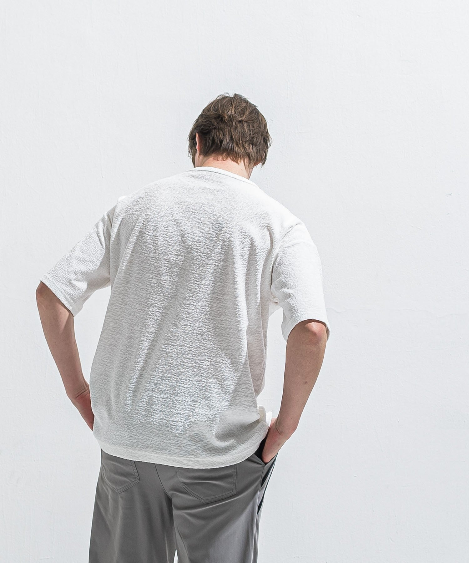 RESOUND CLOTHING リサウンドクロージング PILE OVER TEE RC40-T-002 WHITE