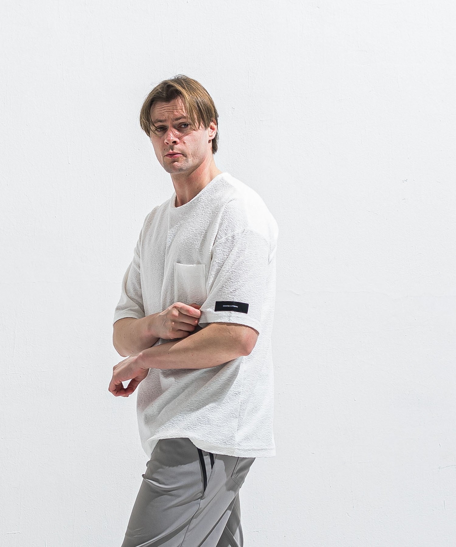 RESOUND CLOTHING リサウンドクロージング PILE OVER TEE RC40-T-002 WHITE